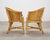 Set of Four McGuire Barrel Back Rattan Bamboo Dining Armchairs For Sale - Image 9 of 18