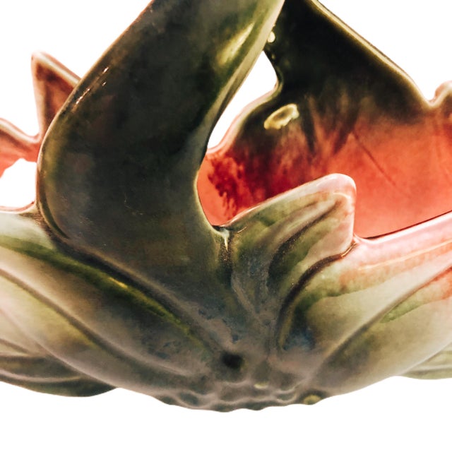 Vintage Hull Pottery Handle Basket Planter Chairish