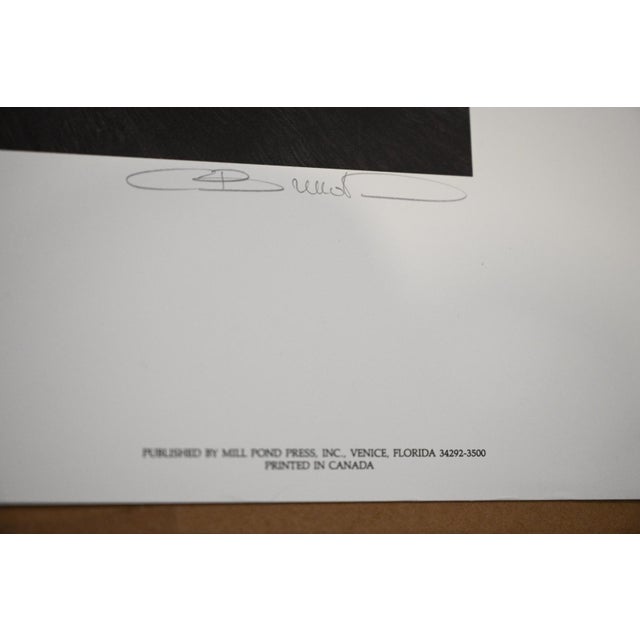 Black Carl Brenders "Black Sphinx" Signed Limited Edition Lithograph 278/950, Mill Pond Press, 1993 For Sale - Image 8 of 12