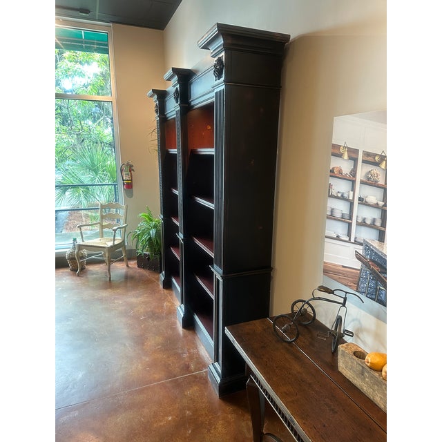 Wood Habersham Double Wall Bookcase For Sale - Image 7 of 8