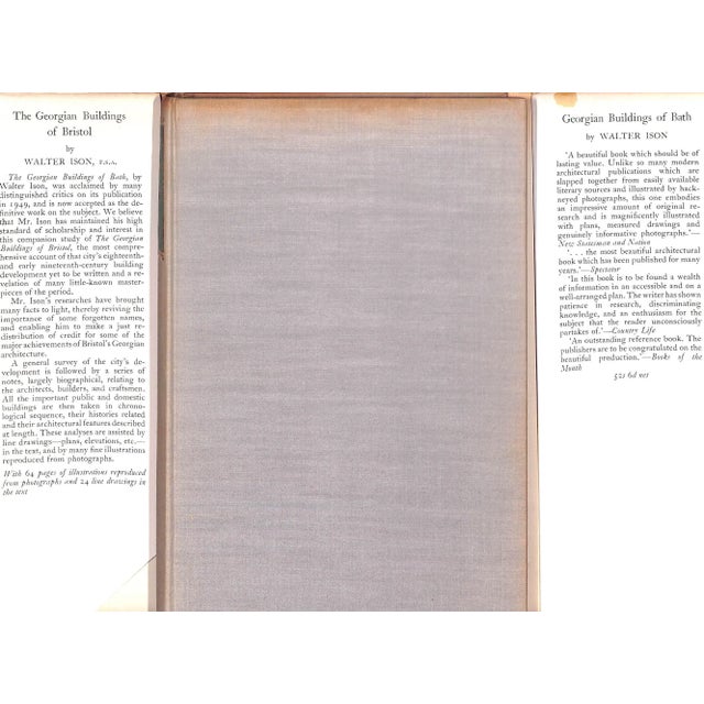 Traditional "The Georgian Buildings of Bristol" 1952 Ison, Walter For Sale - Image 3 of 12