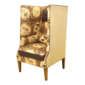 Privacy Chair by Old Hickory Tannery | Sporting/Hunting Spaniels Fabric