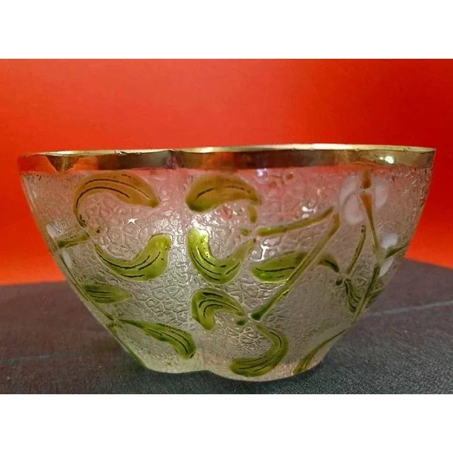 Glass Art Nouveau Bowl in Glass For Sale - Image 7 of 7
