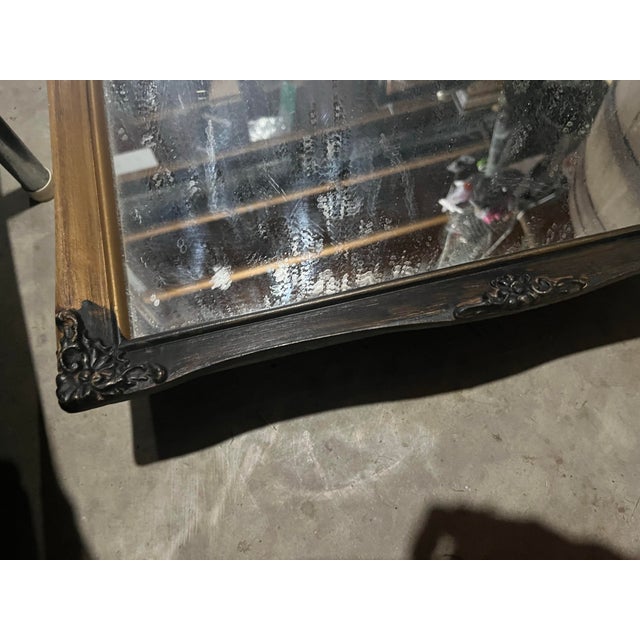 Vintage Wood-Framed Medicine Cabinet For Sale - Image 9 of 11