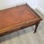 Mid-Century Mahogany Coffee Table With Leather Top & Brass Gallery For Sale - Image 11 of 14