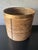 Hollywood Regency Large Vintage Pencil Reed Rattan Planter With Brass Rim, Italian Riviera Style For Sale - Image 3 of 7