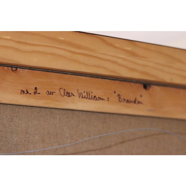 C. William, The Fire, 1974, Oil on Canvas, Framed For Sale - Image 6 of 11