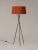 Terracotta trípode g5 floor lamp by santa & cole dimensions: d 62 x h 168 cm materials: metal, ribbon. Available in other...