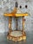 Camel Vintage Coastal Rattan Pagoda Pedestal For Sale - Image 8 of 11