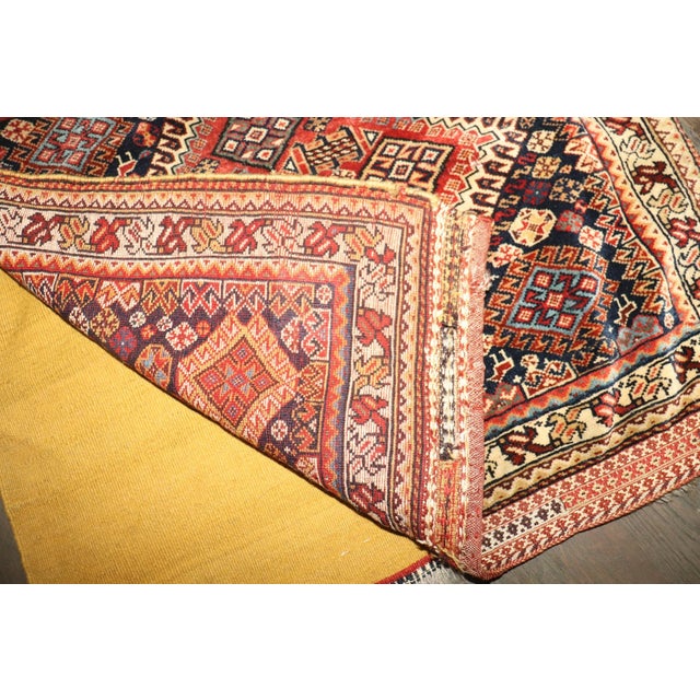 Late 19th Century Antique Qashghai Persian Textile Bagrug no. j5222 For Sale - Image 5 of 8