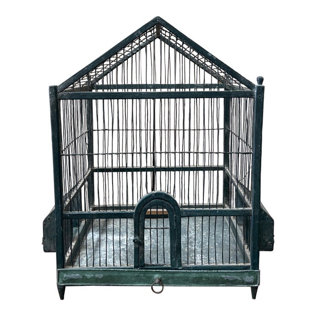 19th Century French Wooden Birdcage For Sale