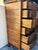 Antique Oak Highboy Dresser Featuring Distinctive Serpentine Bowed Drawers and a Small Upper Side Cabinet For Sale - Image 10 of 11