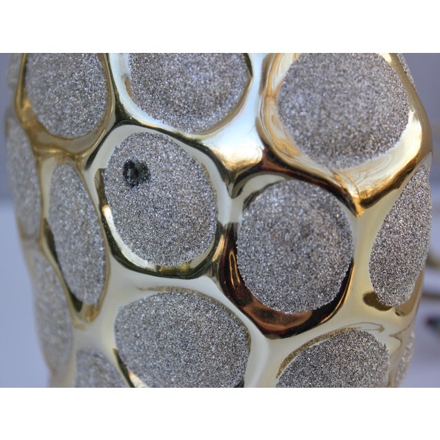 Textile Hollywood Regency Italian Table Lampos, Set of 2 For Sale - Image 7 of 10