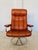 Vintage Cognac Leather Ekornes Stressless Reclining Lounge Chair & Stool 1960,s For Sale - Image 4 of 18
