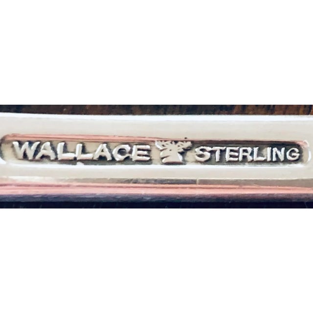 Wallace Silversmiths Grande Baroque 124 Pc. Dinner Sterling Wallace Silverware Set For Sale - Image 4 of 10