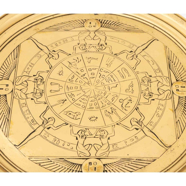 Early 20th Century Egyptian Revival Brass Tazza For Sale - Image 5 of 10