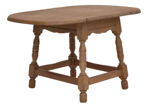 Vintage Danish Foldable Side Table in Oak, 1970s