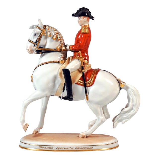 Pirouette with Rider by Augarten For Sale