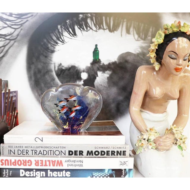 1980s Vintage Murano Glass Aquarium Paperweight For Sale - Image 5 of 8