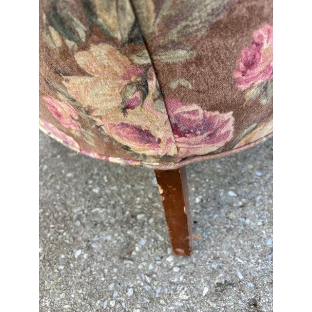 Mid 20th Century French Style Channel Back Upholstered Wing Chairs - A Pair For Sale - Image 11 of 12