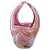 Pink Murano Art Glass Cornucopia Flower Basket For Sale - Image 8 of 8