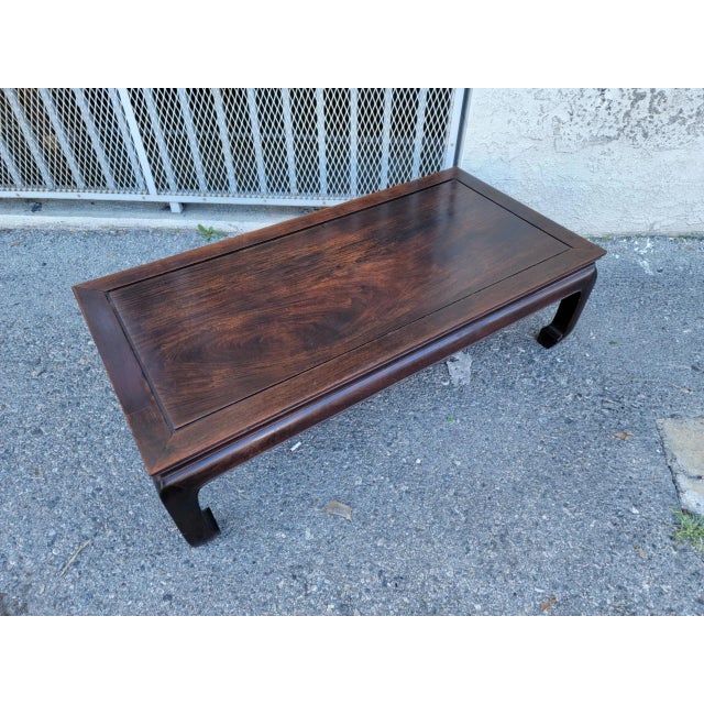 1970s Vintage Ming Style Rosewood Coffee Table. For Sale - Image 11 of 18