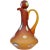 Mid 20th Century Murano Fratelli Toso Vintage Orange Millefiori Flowers Italian Art Glass Satin Surface Ewer Cruet Pitcher For Sale - Image 5 of 5