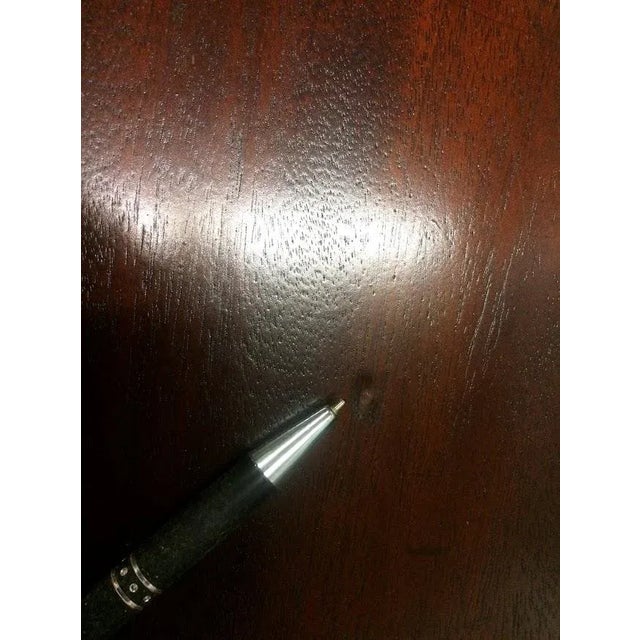 1940s Vintage Mahogany Nightstands, the Pair For Sale - Image 5 of 12