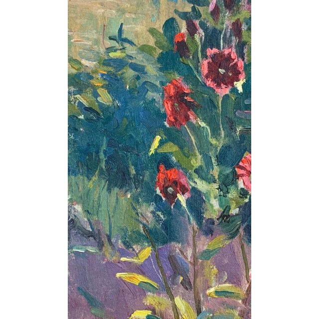 Vintage Ukrainian Impressionist Oil Painting, Rural Landscape, 1960s 36-21 For Sale - Image 4 of 6