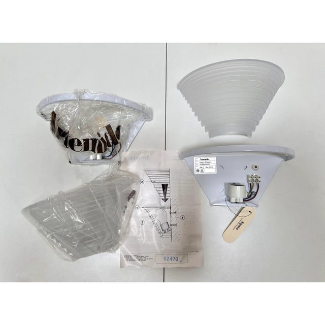 Postmodern Egisto 28 Parete Wall Lamps by Angelo Mangiarotti for Artemide, Italy, 1980s, Set of 2 For Sale - Image 17 of 18
