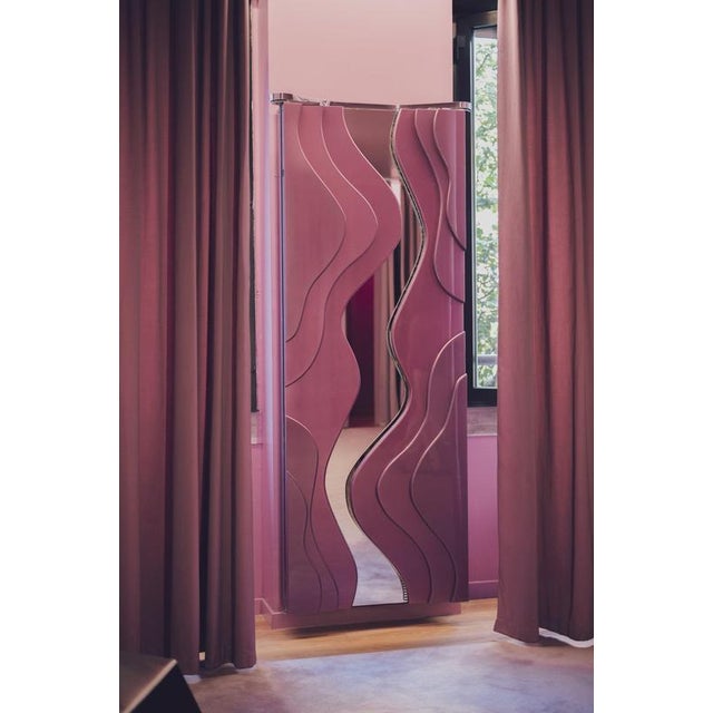 Clelia Rectangular Floor Mirror in Fiber Wood & Metallic Coating by WeDO Dimensions: D 15 x W 75 x H 200 cm. Materials:...