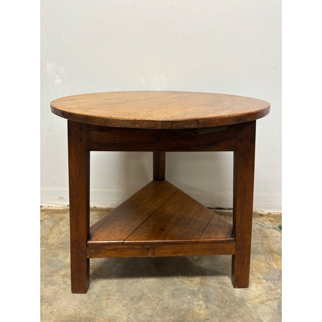 19th Century 19th Century English Oak Cricket Table For Sale - Image 5 of 7