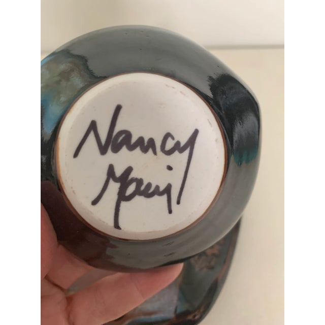 Art Studio Brown Chip and Dip Bowl - Signed For Sale - Image 9 of 10