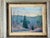 Lavender Vintage Landscape Oil on Board For Sale - Image 8 of 8