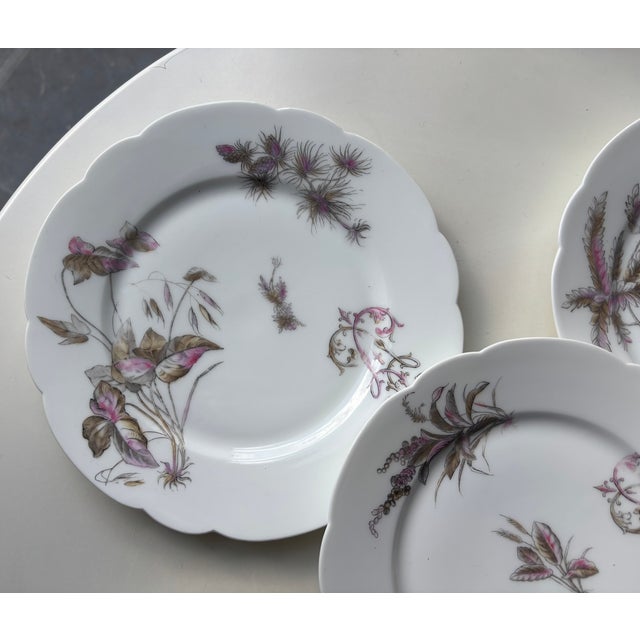 French Plates from Ernie Fils & Patoueille, Set of 5 For Sale - Image 5 of 18