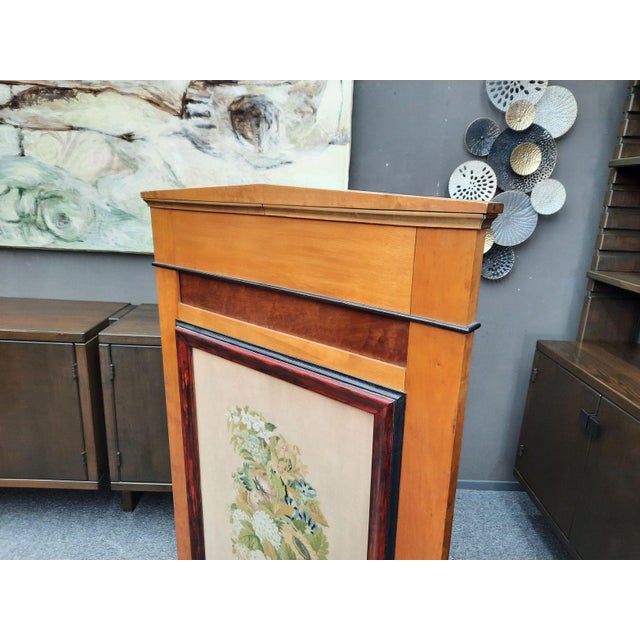 Antique Biedermeier Fire Screen, 1900s For Sale - Image 4 of 17