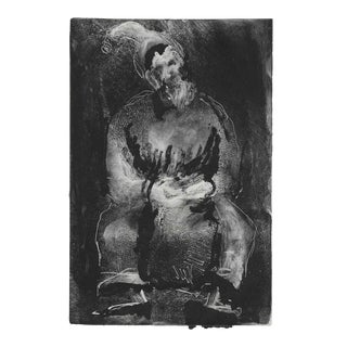 1950s Alexandra Merker Modern Figure Etching For Sale