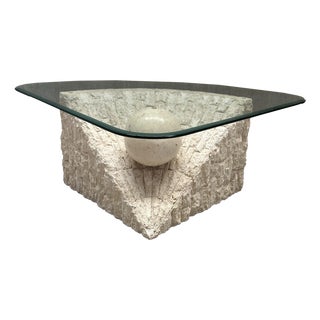 Magnussen Ponte Coffee Table in Travertine and Mactan Stone For Sale