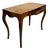 Mid 20th Century Italian Walnut Parquetry Inlay Writing Table Desk For Sale