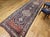 Vintage Persian Bidjar Wide Runner, Hand-Knotted Wool, Geometric Medallion Pattern, Navy & Ivory, 4x14 For Sale - Image 10 of 18