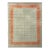 Rug & Kilim’s Border Rug in Mint and Rust, 8x10 For Sale