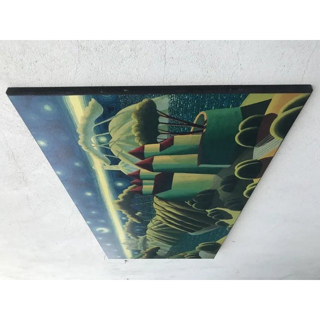 Italian Multicolored Van Gogh Artopweb Panel on MDF Board For Sale - Image 6 of 10