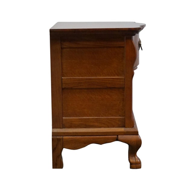 Late 20th Century Lexington Furniture Victorian Sampler Collection Quarter Sawn Oak 26" Commode Nightstand For Sale - Image 12 of 14