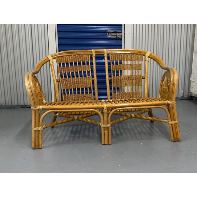 Bamboo loveseat cheap