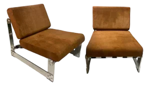 Lounge Chairs by Gilles Bouchez for Airborne, 1972, Set of 2