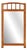 Art Deco Mirror in Wood with Facet Cut Mirror, 1930s For Sale