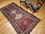 Burgundy Vintage Persian Shiraz Tribal Area Rug, Hand-Knotted Wool, Geometric Pattern, Burgundy & Ivory, 5x10 For Sale - Image 8 of 18