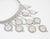 1960s Louis Feraud Paris Chrome and Mirrors Space Age Necklace For Sale - Image 5 of 16