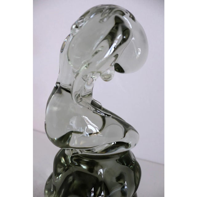 Murano Glass Sculpture of Bowed Woman by Pino Signoretto, Italy, 1980s For Sale - Image 9 of 18