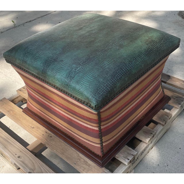 American Century Furniture Gray’s Storage Ottoman For Sale - Image 3 of 8